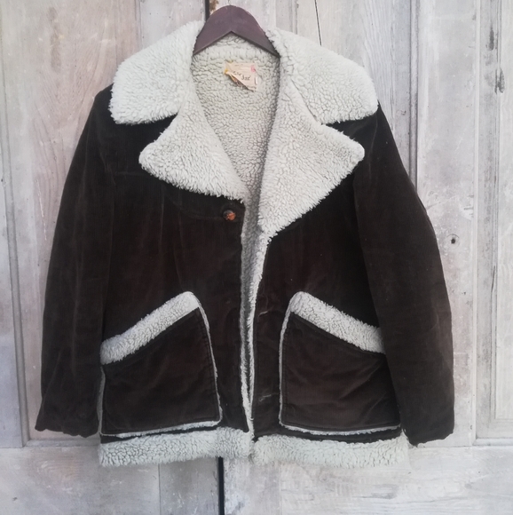 Vintage Corduroy Sherpa Coat - Picture 1 of 6